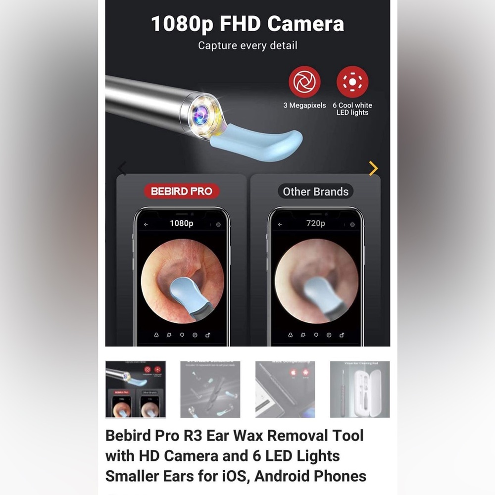 BeBird Pro R3 Ear Wax Removal Tool Kit - Picture 9 of 9
